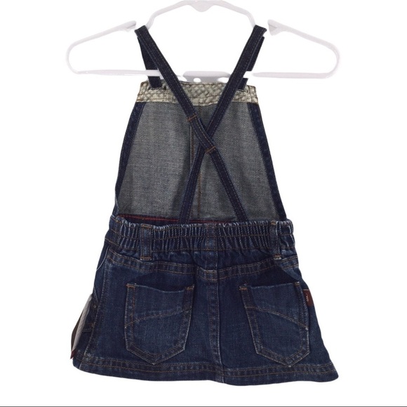 #08 Tea Collection Girls Denim Overall Dress - Picture 3 of 8